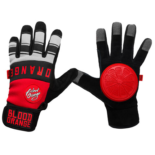 Blood Orange THE KNUCKLES Slide Gloves Grey S/M