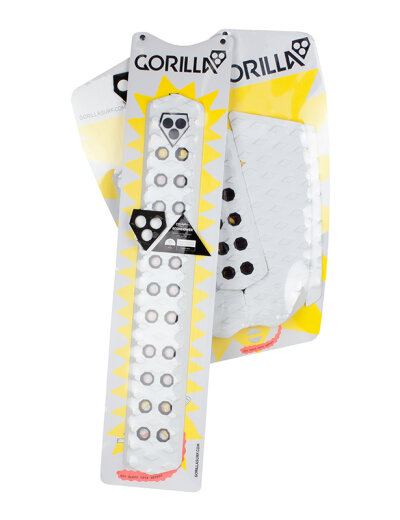 Gorilla BOOMHOWER Skimboard Tailpad & Arch Combo White