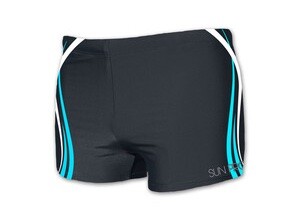 Sun Project Swim BOXER Black / Blue Stripes L