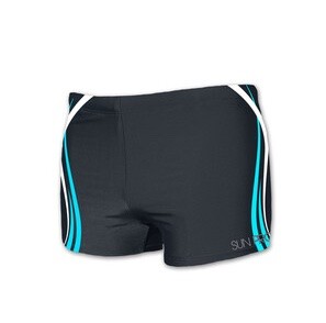 Sun Project Kids Swim BOXER Black / Blue Stripes 152