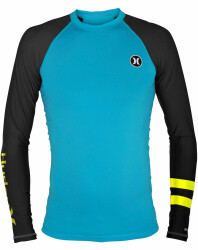 Hurley Lycra Rashguard Langarm ICON Blau XL