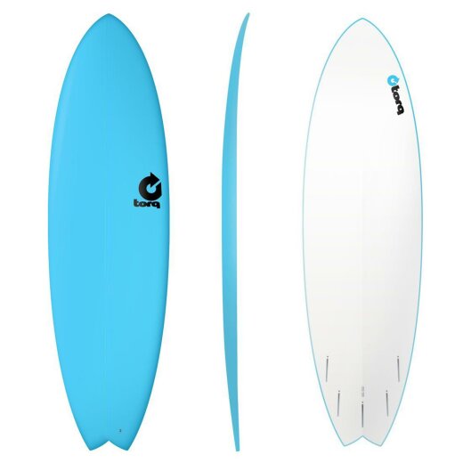 Surfboard TORQ Softboard 6.6 Fish Blue