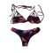 Rusty Bikini Dark Wave Cheeky Set Magenta 12 / L