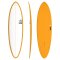 Surfboard TORQ Epoxy TET 6.8 Funboard White Orange