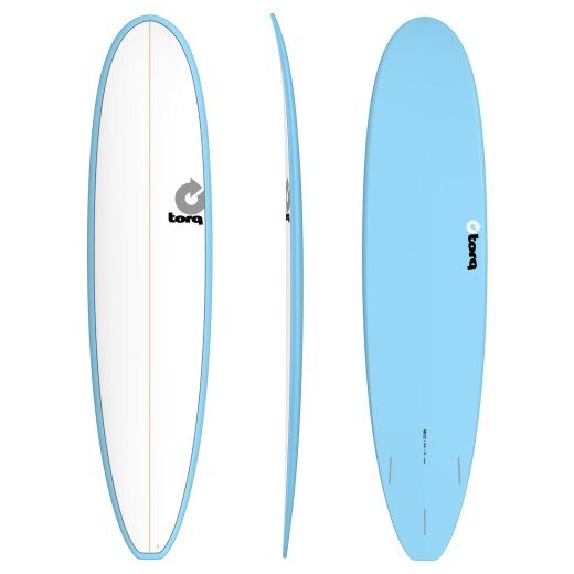 Surfboard TORQ Epoxy TET 8.0 Longboard White Blue