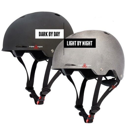 Triple 8 Gotham verstellbarer Skatehelm Darklight S/M (55-58cm)