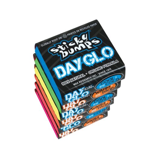 Sticky Bumps Original DAY GLO Cool-Cold Wax 19°C and below Neon Yellow