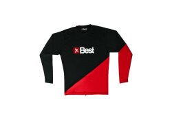 Best Kiteboarding Watershirt Rashguard Langarm Black Red M