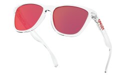 Oakley Frogskins Sonnenbrille Crystal Clear Torch Iridium