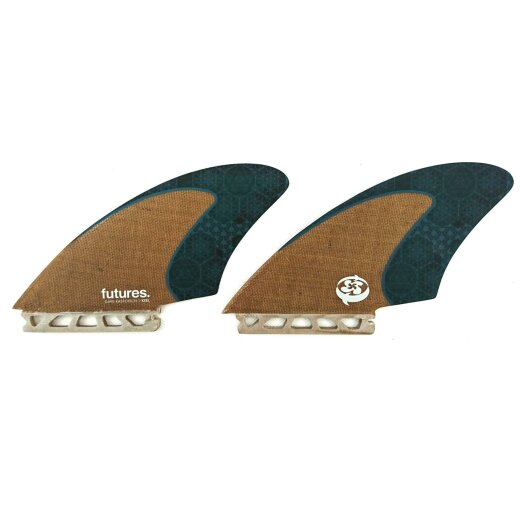 FUTURES Twin Fin Set Rasta Keel Honeycomb Jute