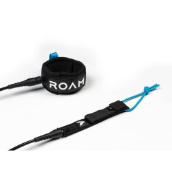 ROAM Surfboard Leash Comp 6.0 183cm 6mm Schwarz