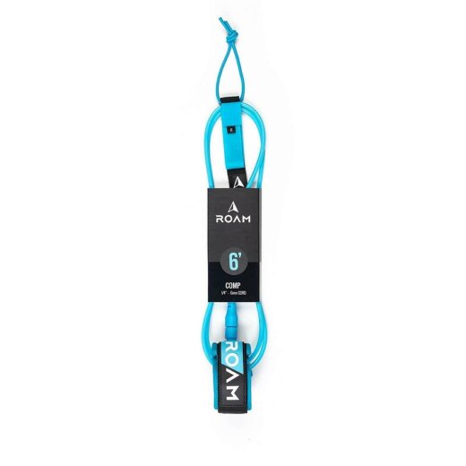 ROAM Surfboard Leash Comp 6.0 183cm 6mm Blau