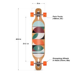 Loaded Dervish Sama Longboard Individuelles Komplettboard