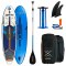 STX Inflatable SUP 106" Freeride Hybrid Windsurf Blue Orange