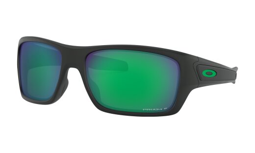 Oakley TURBINE Sonnenbrille Matte Black Prizm Jade Polarized