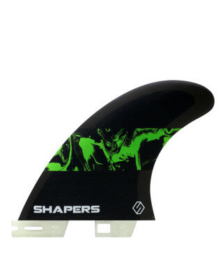 Shapers Fins Small CoreLite Tri-Fin Set Black/Green