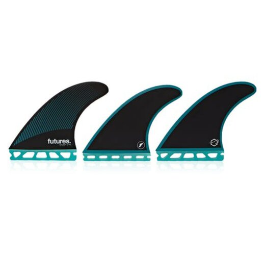 FUTURES Thruster Fin Set R6 Honeycomb Legacy Rake