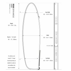 ROAM Boardbag Surfboard Coffin Wheelie 6.3