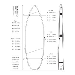 ROAM Boardbag Surfboard Tech Bag Doppel Short 6.4