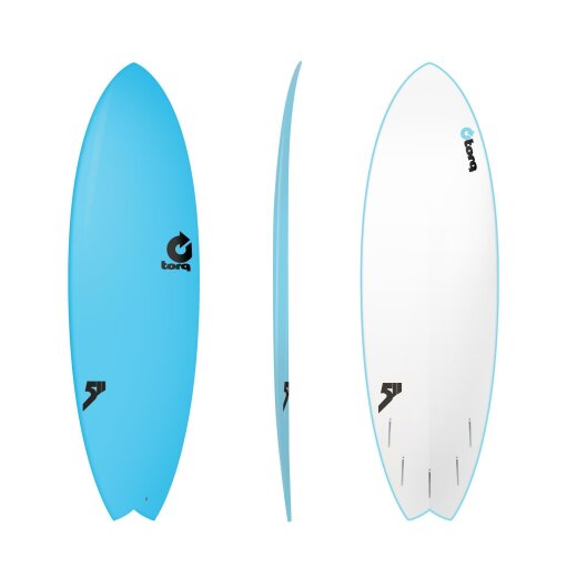 Surfboard TORQ Softboard 5.11 MOD Fish Blue