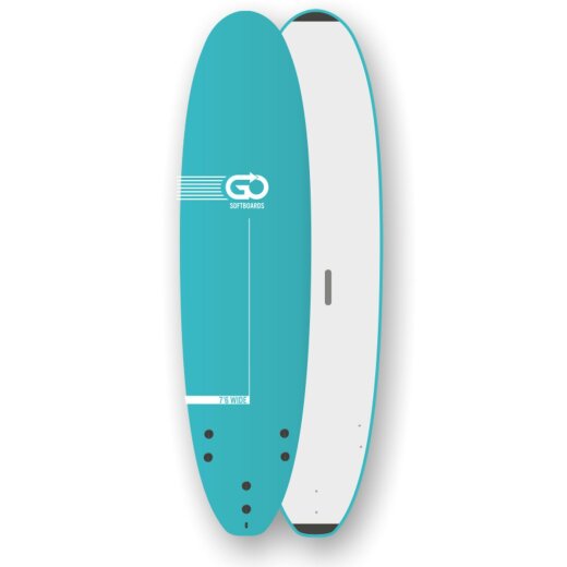 GO Softboard School Surfboard 7.6 wide body Grün