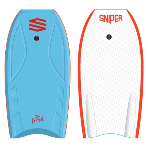 SNIPER Bodyboard BunchII EPS Stringer 38 Hellblau