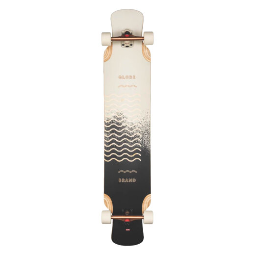 Globe Geminon XL Longboard Komplettboard Spray Wave Black Copper