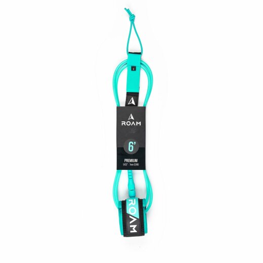 ROAM Surfboard Leash Premium 6.0 183cm 7mm Grün