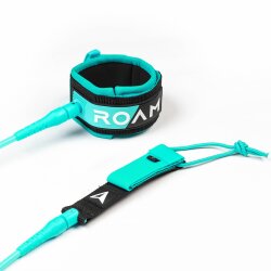 ROAM Surfboard Leash Premium 7.0 215cm 7mm Grün