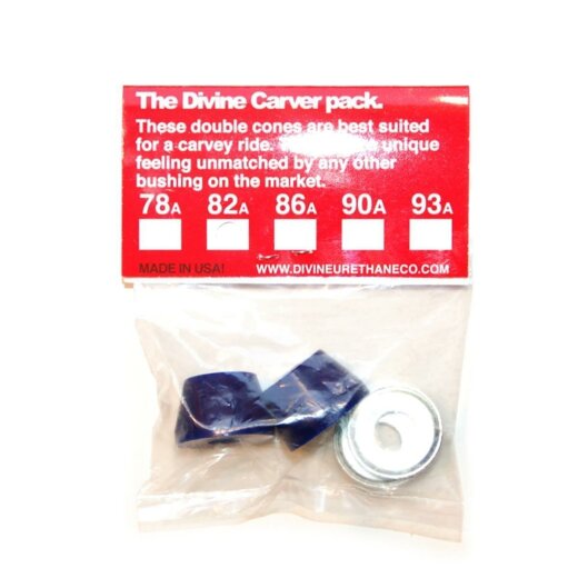 Divine Bushings CARVER PACK Cone / Cone  Black 86A