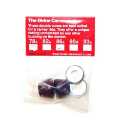 Divine Bushings CARVER PACK Cone / Cone  Black 86A