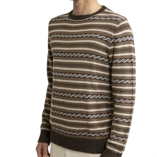 Rhythm Vintage Stripe Knit Brown