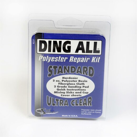 Ding All Polyester Repair Kit Standard Ultra Clear