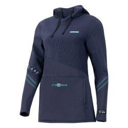 Prolimit Women Neoprene Hoodie Flare Navy Turquoise S