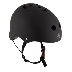 Triple 8 Certified Sweatsaver  verstellbarer Skatehelm Black Rubber L/XL (57-60cm)