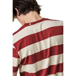 Globe Dion Agius Striped Tee Ox Blood