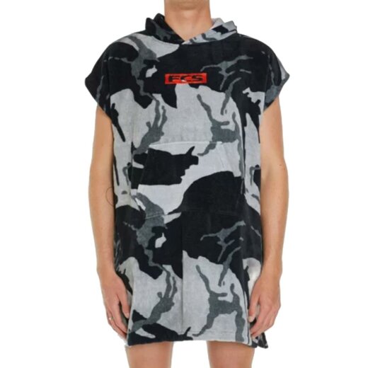 FCS Poncho Handtuchumkleide Camo Black