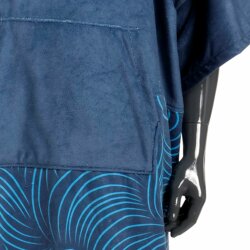 MDNS Change Robe Surf Poncho Unisize Navy Swirl