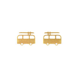 Vintageliebe Ohrstecker Surfbus Gold