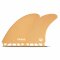 FUTURES Twin Fin Set Zack Flores fiberglass Orange