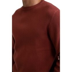 Rhythm. Mesh Knit Sweater Mineral Red