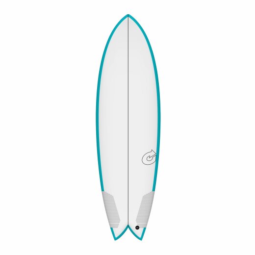 Surfboard TORQ TEC Twin Fish 5.6 Rail Türkis