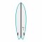 Surfboard TORQ TEC Twin Fish 5.6 Rail Türkis