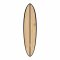 Surfboard TORQ ACT Prepreg Chopper 7.2 bamboo