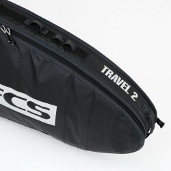 FCS Boardbag Travel 2 Wheelie Long Board 92" Black/Grey