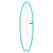 Surfboard TORQ Epoxy TET 6.3 MOD Fish Blau Pinline