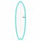 Surfboard TORQ Epoxy TET 6.6 MOD Fish Blau Pinline