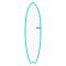 Surfboard TORQ Epoxy TET 6.10 MOD Fish Blau Pinlin