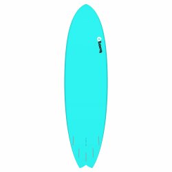 Surfboard TORQ Epoxy TET 7.2 MOD Fish Blau Pinline