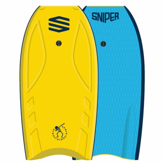 SNIPER Bodyboard Bunch II EPS Stringer 36 Gelb